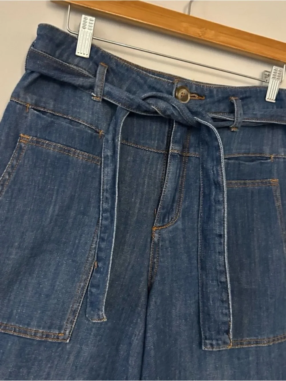 Pilcro and the Letterpress wide leg high waited jeans size 30 - Picture 3 of 7